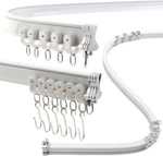 Flexible Aluminum Curtain Track 3-9.8FT For Curved Shower & Use White New. Price: $92.99.
