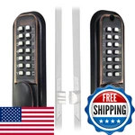 Jounjip Mechanical Keyless Combination Latch Door Lock Flat Spindle - Double New. Price: $179.67.