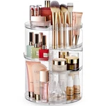 Masirs 360 Rotating Makeup Organizer Countertop - Adjustable Tall, Clear New. Price: $29.35.