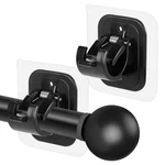Codoule 2PCS No Curtain Rod Brackets Drilling Self Adhesive Black New. Price: $17.99.