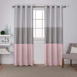 Exclusive Home Curtains EH7970-06 2-96G Chateau Striped Faux Silk Grommet T... New. Price: $34.62.