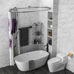 Sikaiqi Aluminum Alloy Oval Shower Curtain Hoop Square Shape Bathroom Rod... New. Price: $84.16.