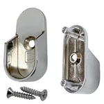 Oval Closet Rod End Brackets W/rear Facing Pins 15MM X Pack, New. Price: $15.99.