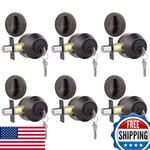 Gobrico 6 Keyed Alike Oil Rubbed Bronze Entrance Single Cylinder Deadbolts Same New. Price: $93.60.