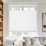 No Tools Drill Blinds For Indoor Windows, Cordless Cellular New. Price: $35.00.