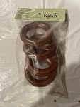 Kirsch Wood Trends Classics Drapery 2" Pole Rings Walnut 55002EG.085 New. Price: $14.00.
