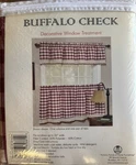Achim S Decorative Window Treatment Buffalo Check 1605 Burgundy/ivory Tier Pair New. Price: $9.95.