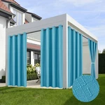 Holidayideas 4 Panels Flax Linen Outdoor Curtains For Patio Waterproof Curtai... New. Price: $108.59.