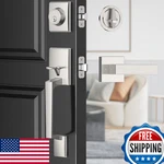 Maxecurity Nickel Modern Door Lock Set - Reversible Leftright Lever Satin New. Price: $87.98.