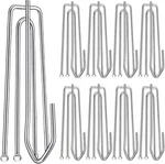60PCS Stainless Steel Drapery Hook And For Pleated Drapes 4 Prongs Pinch New. Price: $20.40.