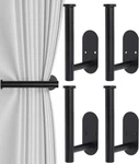 4PCS Curtain Holdbacks, Screw-in Tiebacks Pack, Black New. Price: $22.85.