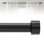 Black Curtain Rods For Windows 30 To 72 INCH(2.6-6 Feet), End Cap Style Adjus... New. Price: $44.80.