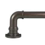 Decopolitan Industrial Wrap Around Telescoping Curtain Rod Set, 72-144", Bronze New. Price: $31.72.