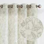 Vangao Green Floral Linen Curtains For Living Room 108 Inches Extra Long Farm... New. Price: $67.73.