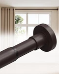 Allzone 66-120" Heavy Duty Tension Curtain Rod For Windows No Drill, Easy Inst New. Price: $76.48.