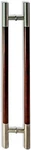 18 Inches 2-SIDED Modern Stainless Steel Front Door Handles Dark Mahogany Birch New. Price: $353.99.