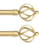 Pack Knobelite Window Treatment Drapery Rods 3/4 Inch Diameter 22 - 42 Gold New. Price: $42.99.