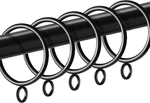 42 Pack Curtain Rings With Eyelet 1.5" Inner Diameter,metal Drapery Fits Up New. Price: $17.99.