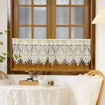 Aifmqq Boho Crochet Lace Sheer Curtain Valance For Kitchen Windows Vintage New. Price: $32.98.