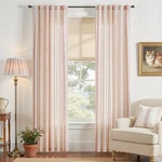 Jinchan Linen Blend Boho Curtains For Living Room, 84 Long Terracotta Pr... New. Price: $42.16.
