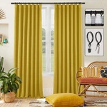 Shineland Mustard Yellow Retro Mid Century Modern Curtains,colorful Boho Blac... New. Price: $50.73.