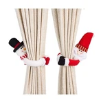Ogrmar 2 Pack Christmas Curtain Buckle Doll Santa & Snowman Creative ... New. Price: $30.79.