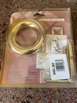 Kirsch Swagholders Set. PAIR25454.063 Scarf Rings Nos 700179 Brass Finish 4" New. Price: $16.00.