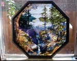 Stained Glass, Vintage River Of Life By Louis C. Tiffany (c)glassmasters Usa. Price: $675.00.