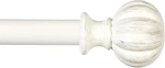 71605 Deco Window Curtain Rod, 48 To 86-INCH, Antique White New. Price: $24.94.
