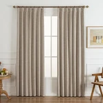 Gleantdeco 90 Long Linen Pinch Pleated 100% Blackout Curtains & Drapes,b... New. Price: $82.27.