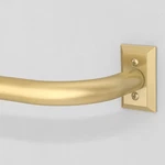 Gold Curtain Rods, Heavy Duty Wrap Around For Windows 28 To 48 In... New. Price: $31.67.