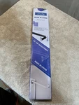 Blu-pier Tech White Adjustable Curtain Rod 28IN To 48IN Double Pack Open. Price: $6.68.