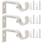 Ycolnaefllr Set Of 3 Weathered White Adjustable Heavy Duty Curtain Rod Bracke... New. Price: $20.25.