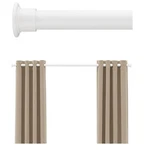 Heavy Duty Tension Curtain Rod No Drilling 43 To 120 Inch White Open. Price: $31.49.