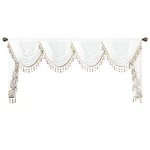 Vogol White Sheer Waterfall Silky Soft Touch Window Curtains New. Price: $128.48.