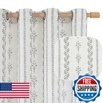 Bgment Boho Curtains For Bedroom - Bohemain Grey Semi Sheer 63 Inch Len New. Price: $50.61.
