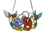 Chloe Lighting Nectar Tiffany-style Animal Design Window Panel 15" X 8" New. Price: $40.81.