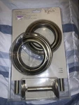 Kirsch Drapery Scarf Rings 1 Pair Solid Metal Bronze Color Sealed Vintage New. Price: $30.00.