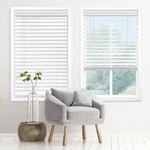 Dez Furnishings Cordless 2" Signature Faux Wood Blind, 22.25" 60" H, Snow... New. Price: $44.56.