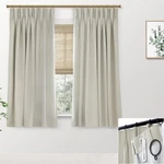 Shineland Oatmeal Linen Blackout Curtains 63 Length, Pinch Pleated Room ... New. Price: $42.92.