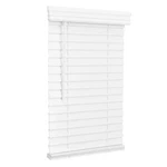 Cordless, 2 Inch Faux Wood Blind, Window Blinds, Exact Sizes- All New. Price: $208.70.
