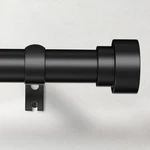 Time Forest Curtain Rods Windows 32 To 240, 1 Inch Adjustable Black Heavy... New. Price: $56.93.