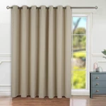 Fashion Sliding Door Curtain 100 X 84 Inches Wide Thermal Blackout Beige New. Price: $62.79.