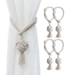 4 Pack Rustic Curtain Tiebacks - Decorative Outdoor Drapery Holdbacks... New. Price: $23.48.