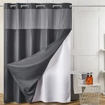 Furlinic No Hook Waffle Weave Shower Curtain With Snap Fabric Liner Set,he... New. Price: $36.97.