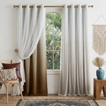 Pony Dance Blackout Curtains For Bedroom - Ombre Sheer Gauze New. Price: $80.18.