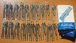 (10) Vintage Kirsch "easy-lok" Standard Height Traverse Rod Pleater Hooks Clasps Open. Price: $7.85.