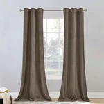 Stangh Velvet Curtains 90 Inches Long Taupe - Light Blocking Bedroom Drapes Priv New. Price: $44.56.