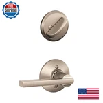 Schlage F59 619 Latitude Interior Lever Deadbolt Satin Nickel Half New. Price: $77.57.