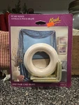 New Pair Kirsch Unfinished Wood Scarf Ring Holdback Window Draper D=3 3/4"/D=2". Price: $12.00.